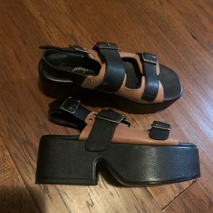 FOLLOW YOUR OWN PATH PLATFORMS by FREE PEOPLE EU 38